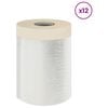 vidaXL St&oslash;vduk med klebrig tape 12 pcs Gjennomsiktig 30 x 3300 cm HDPE