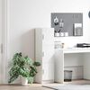 vidaXL Høyskap Hvit 31,5 x 32 x 124 cm Konstruert tre