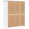 vidaXL Garderobe BODO hvit 146x53,5x173 cm heltre furu