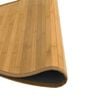 vidaXL Teppe rund naturell 100 cm bambus