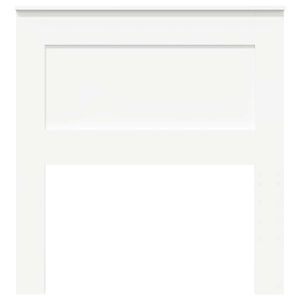 vidaXL Hodegavl med hodegjerde Hvit 75 cm Konstruert tre