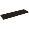 vidaXL Vegghylle m&oslash;rkebrun 140x40x(2-6) cm behandlet heltre eik