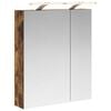 vidaXL Baderomsspeilskap R&oslash;kt eik 60 x 14,5 x 70 cm Konstruert tre