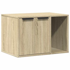 vidaXL Skap til kattetoalett sonoma eik 60x40x40 cm konstruert tre