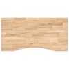 vidaXL Bordplate rektangul&aelig;r 100x50x2,5 cm ubehandlet heltre eik