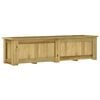 vidaXL Hevet blomsterbed 196x50x50 cm impregnert furu