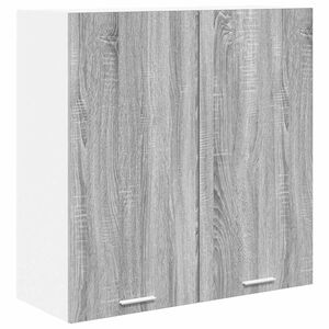 vidaXL Hengende skap Gr&aring; Sonoma 80 x 31 x 80 cm Konstruert tre