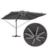 vidaXL Kipp Roma Parasol Anthracite og svart 352 x 251 x 265 cm