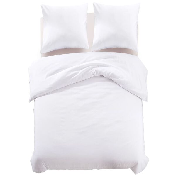 vidaXL Sengetrekk hvit 200x220/60x70 cm