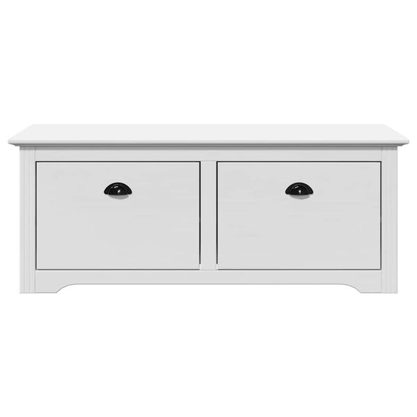 vidaXL Gangbenk BODO hvit 114x40x45 cm