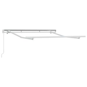 vidaXL Markiseramme Hvit 2,5 x 2 m Metall