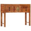 vidaXL Konsollbord 120x32x80 cm grov heltre akasie