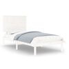 vidaXL Sengeramme uten madrass hvit 100x200 cm heltre furu