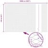 vidaXL Gjerdep&aring;le s&oslash;lv 100 x 1,6 m (50 mm mesh) St&aring;l