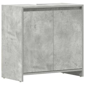 vidaXL Baderomsskap betonggr&aring; 60x33x60 cm konstruert tre