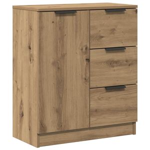 vidaXL Skjenk artisan eik 60x30x70 cm konstruert tre