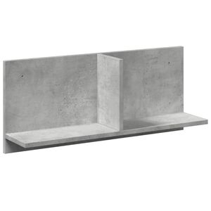 vidaXL Veggskap 70x16,5x30 cm betonggr&aring; konstruert tre