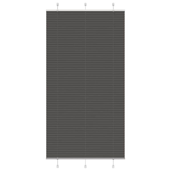 vidaXL pliss&eacute;gardin sort 110x200 cm Stoff Bredde 109,4 cm Polyester