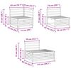 vidaXL Utend&oslash;rs sofa-sett 4 Stk Naturlig Solid akasietre