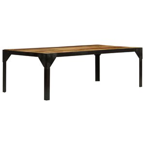 vidaXL Salongbord heltre mango og st&aring;l 110 cm