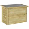 vidaXL Lagringsboks Impregnert furu 80 x 44,5 x 57,5 cm Naturlig