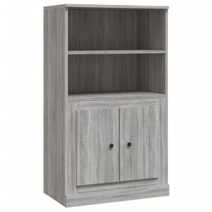 vidaXL Highboard gr&aring; sonoma 60x35,5x103,5 cm konstruert tre
