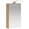 vidaXL Baderomsspeilskap Kunstnerisk Eik 30 x 10,5 x 50 cm