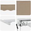 vidaXL Elektrisk Utrekkbar Markise Beige 2,5 x 2 m