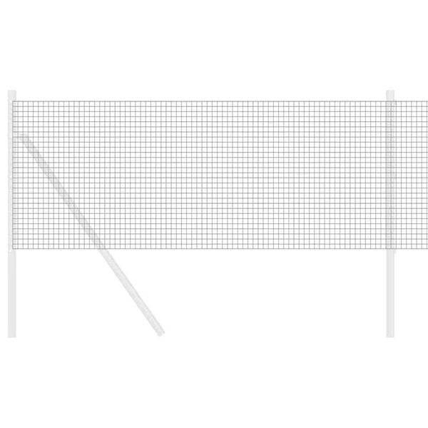 vidaXL Sveist tr&aring;dgjerde Gr&aring; 0.6 x 25 m