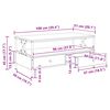 vidaXL Kaffebord Gammelt tre 100 x 51 x 45 cm Konstruert tre
