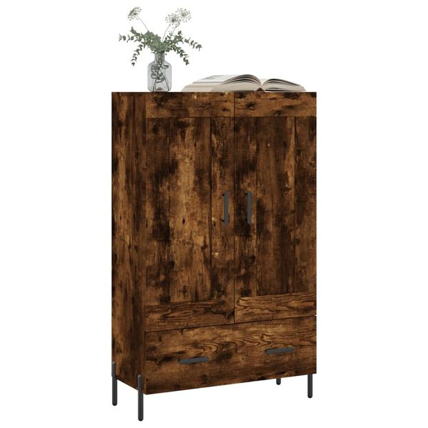 vidaXL Highboard r&oslash;kt eik 69,5x31x115 cm konstruert tre
