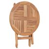 vidaXL Sammenleggbart hagebord 45 cm heltre teak