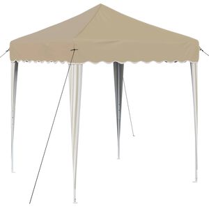 vidaXL Pop-up Festtelt 195 x 195 x 245 cm Krem Oxford Stoff