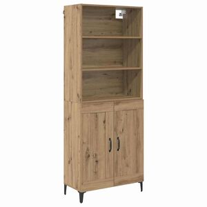 vidaXL H&oslash;yskap 2 stk. artisan eik 69,5 x 34 x 180 cm Konstruert tre