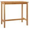 vidaXL Barbord Naturlig 110 x 60 x 105 cm Solid teak