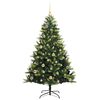 vidaXL Kunstig Hengt Julegran med 150 LED-lys gr&oslash;nn 150 cm PVC og PE