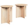 vidaXL Kaffebord 2 pcs Naturlig