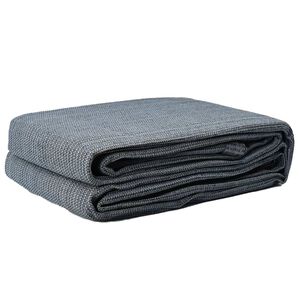 vidaXL Teppe til telt Bl&aring; og gr&aring; 200 x 200 cm Polyethylen