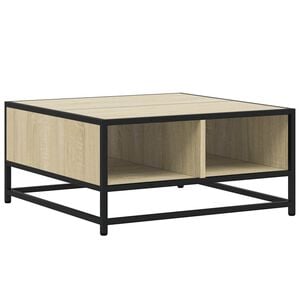 vidaXL Salongbord sonoma eik 60,5x60,5x30 cm konstruert tre og metall