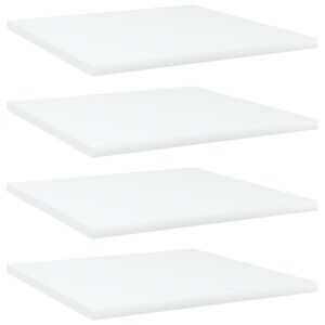 vidaXL Hylleplater 4 stk hvit 40x40x1,5 cm konstruert tre