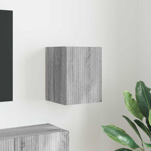 vidaXL TV Veggskap Gr&aring; Sonoma 30 x 31 x 40 cm Konstruert tre