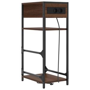 vidaXL Nattbordskap Brun Eik 40 x 27 x 76 cm Konstruert tre