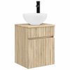 vidaXL Vegghengt servantkommode Sonoma eik 39 x 35 x 63 cm