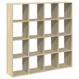 vidaXL Bokhylle sonoma eik 137,5x29x137,5 cm konstruert tre