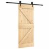 vidaXL Skyved&oslash;r 85 x 210 cm Massiv Furu Tre (Ubehandlet)