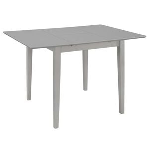 vidaXL Uttrekkbart spisebord gr&aring; (80-120)x80x74 cm MDF