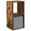 vidaXL Nattbord R&oslash;kt eik 30,5 x 27 x 59,5 cm Konstruert tre