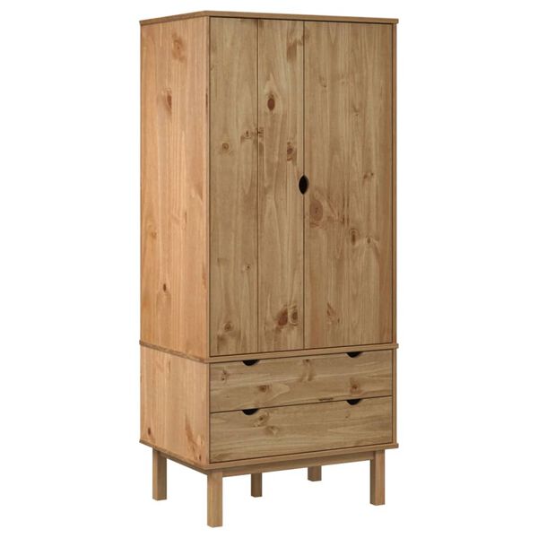 vidaXL Garderobe OTTA 76,5x53x172 cm heltre furu
