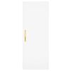 vidaXL Highboard hvit 34,5x34x180 cm konstruert tre