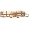 vidaXL Utend&oslash;rs sofa-sett 6 stk. Naturlig Solid akasietre